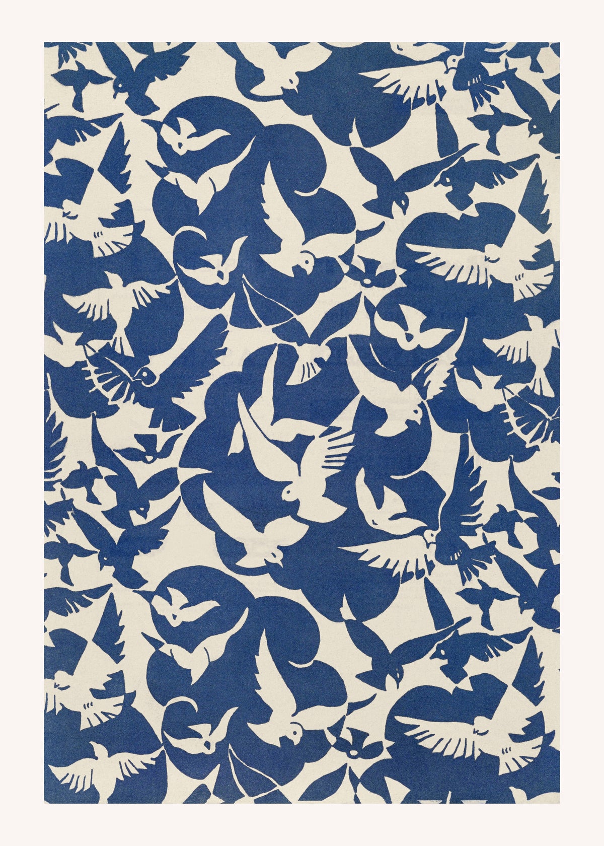 Palomas en blanco y azul - 1928