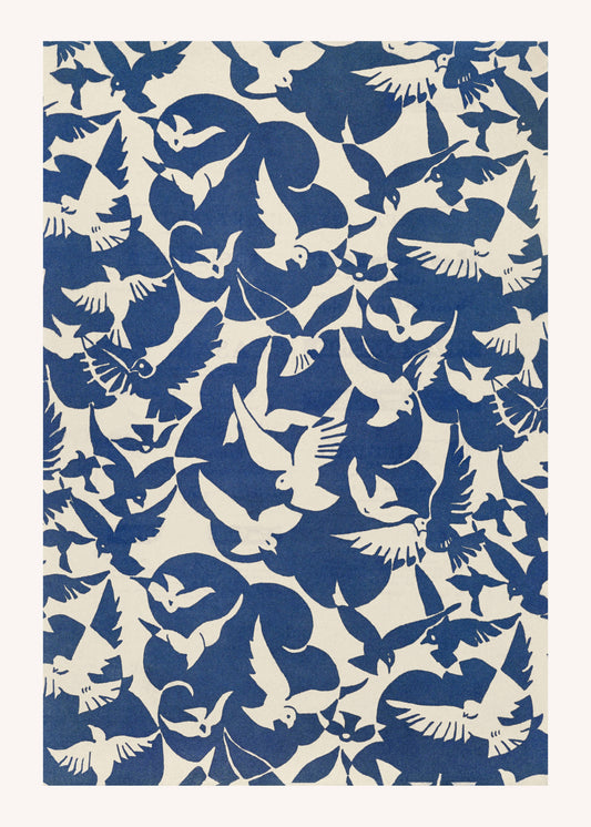 Palomas en blanco y azul - 1928